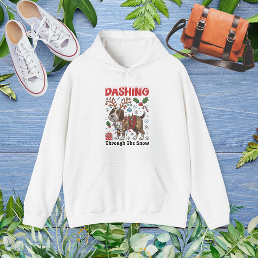 Dashing Through the Snow , Dachshund Unisex Hoodie - furevermama