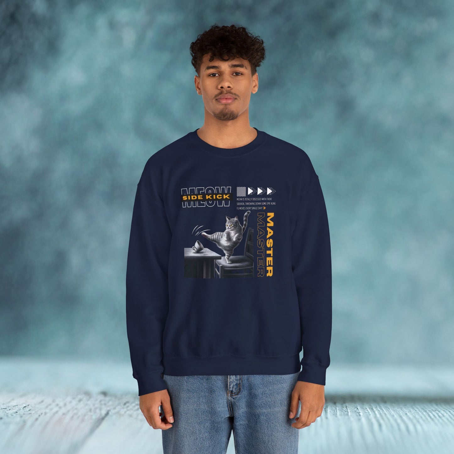 Meow Side Kick Unisex Sweatshirt - furevermama