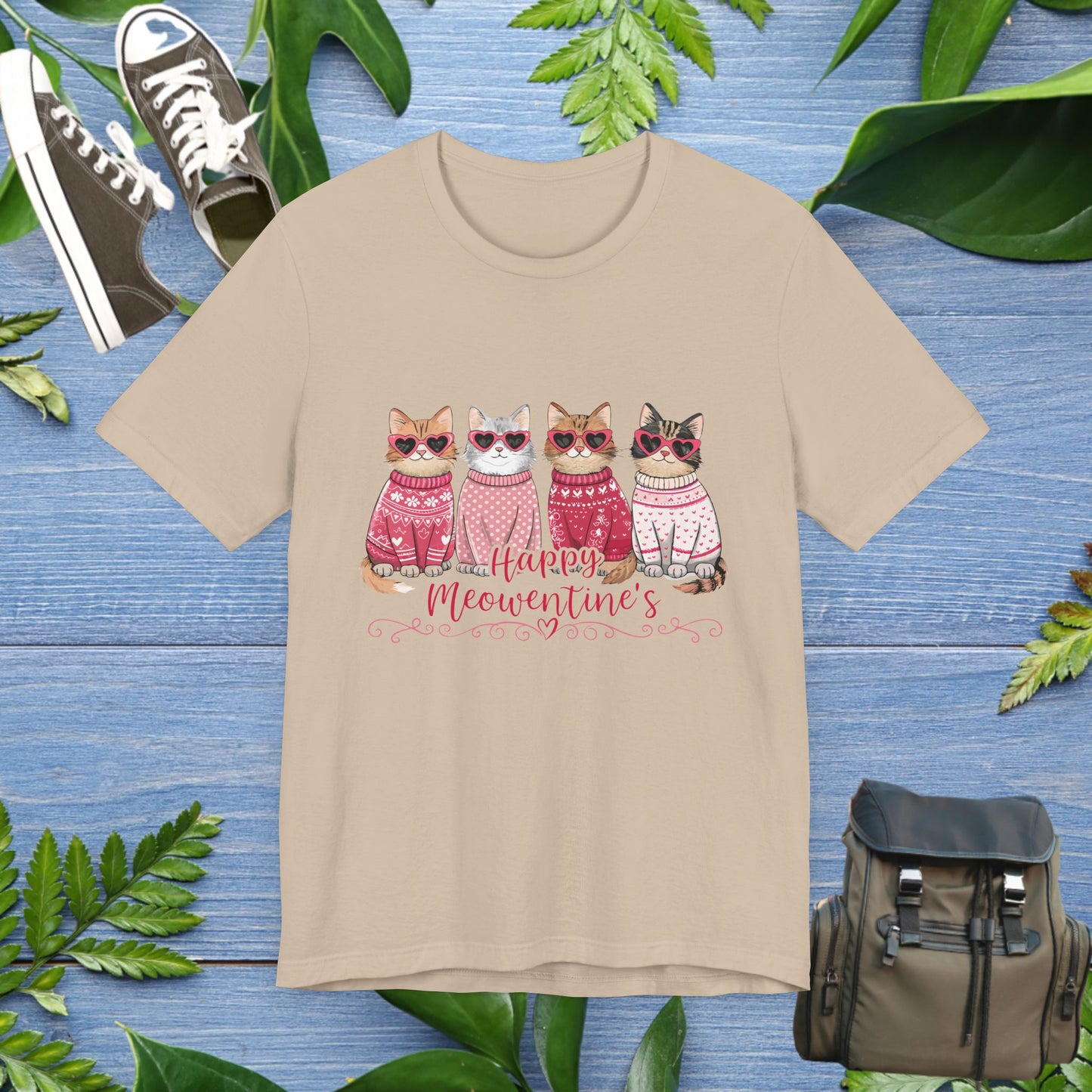 Happy Meowentine's Unisex T-Shirt - furevermama