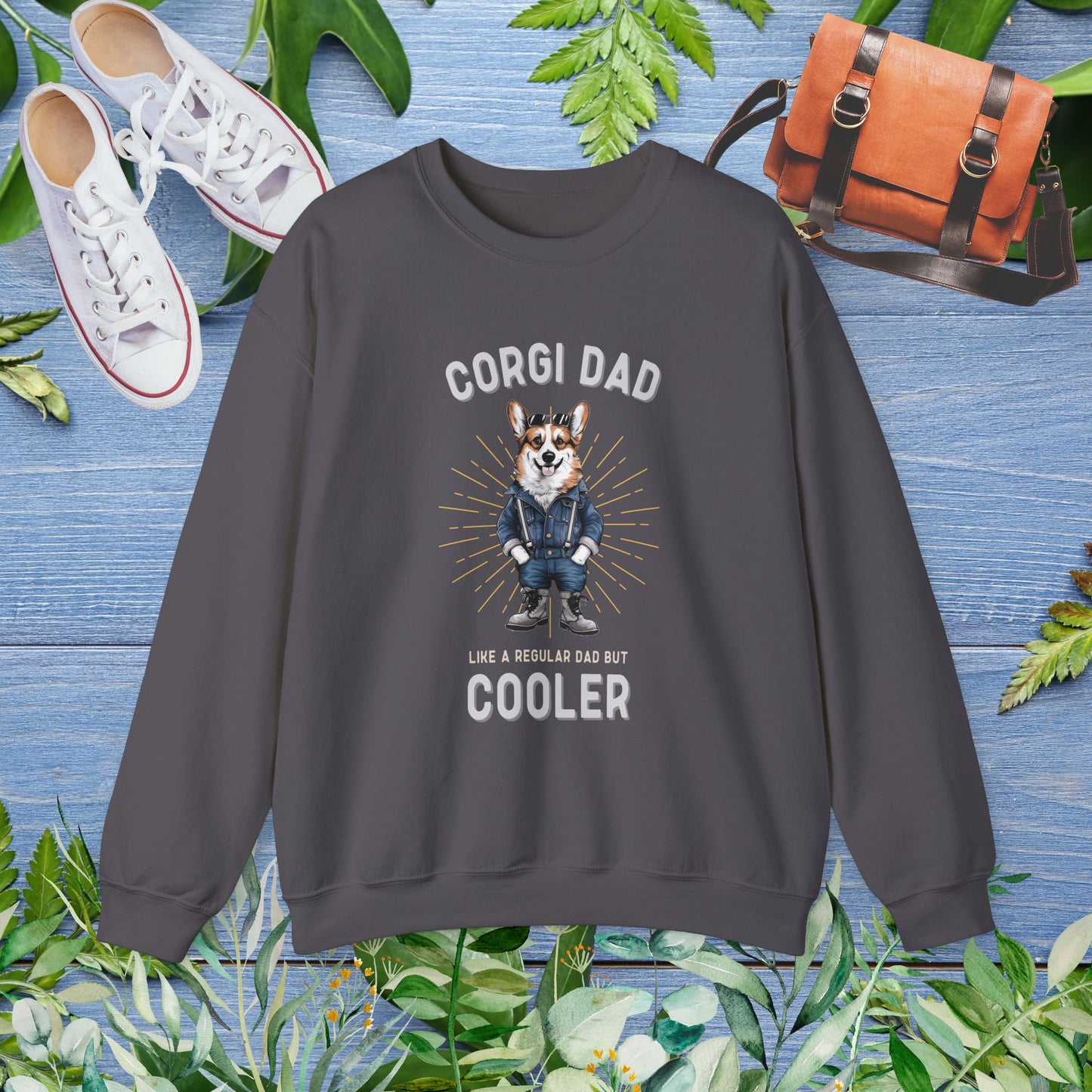 Cooler Corgi Dad Sweatshirt - furevermama