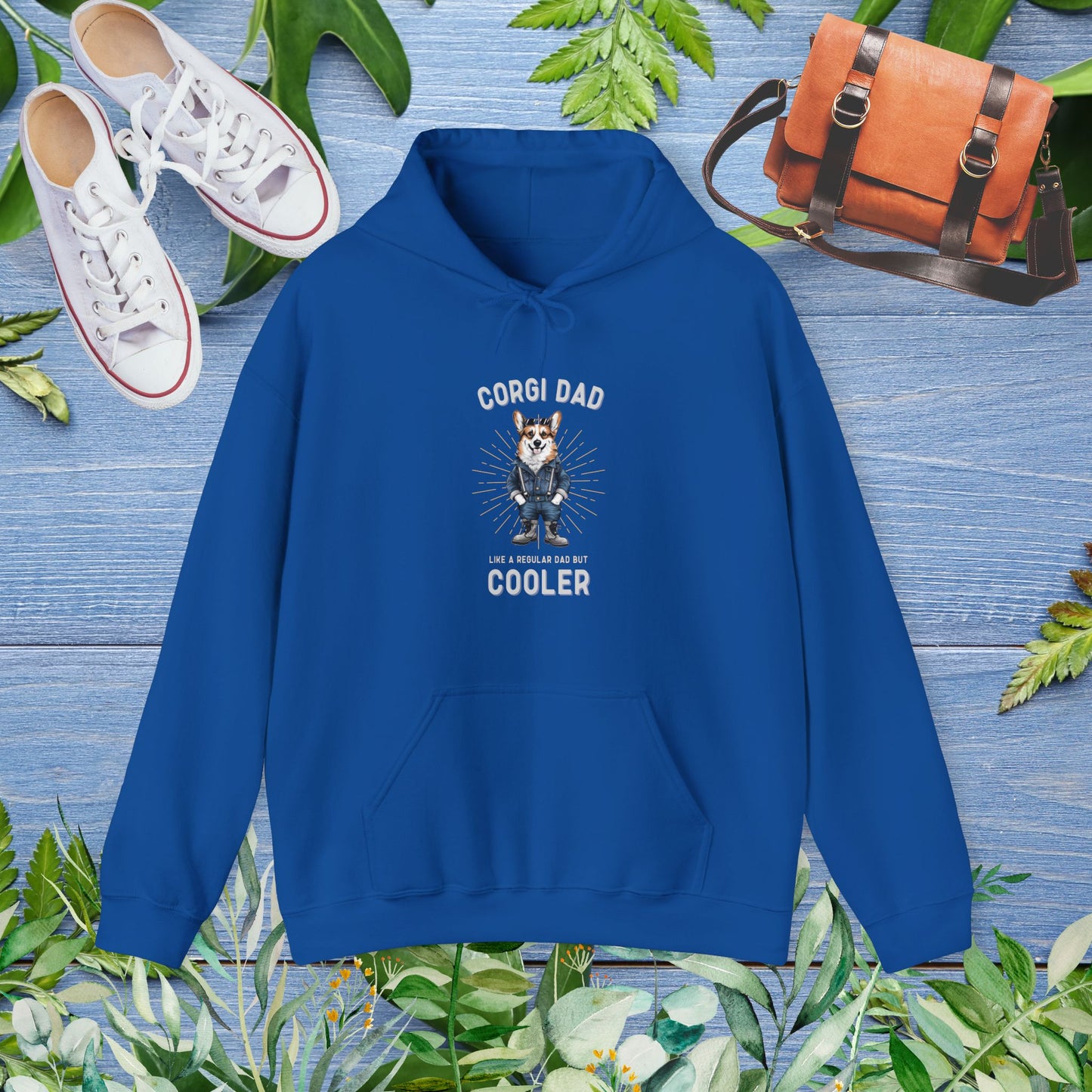 Corgi Dad Hoodie - furevermama