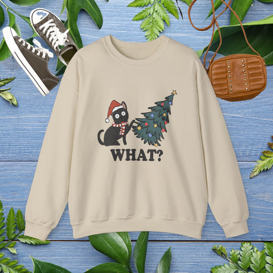Naughty Cat Christmas Unisex Sweatshirt - furevermama