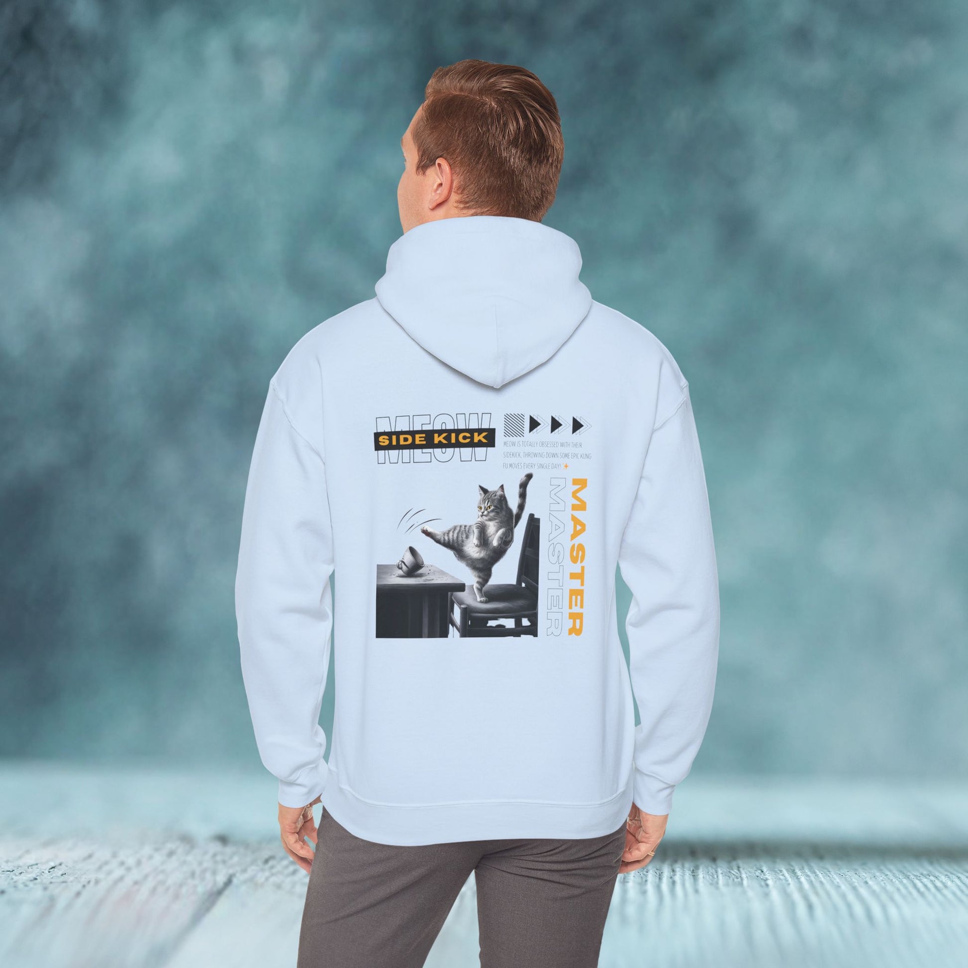 Meow Side Kick Unisex Hoodie (Double-Sided) - furevermama
