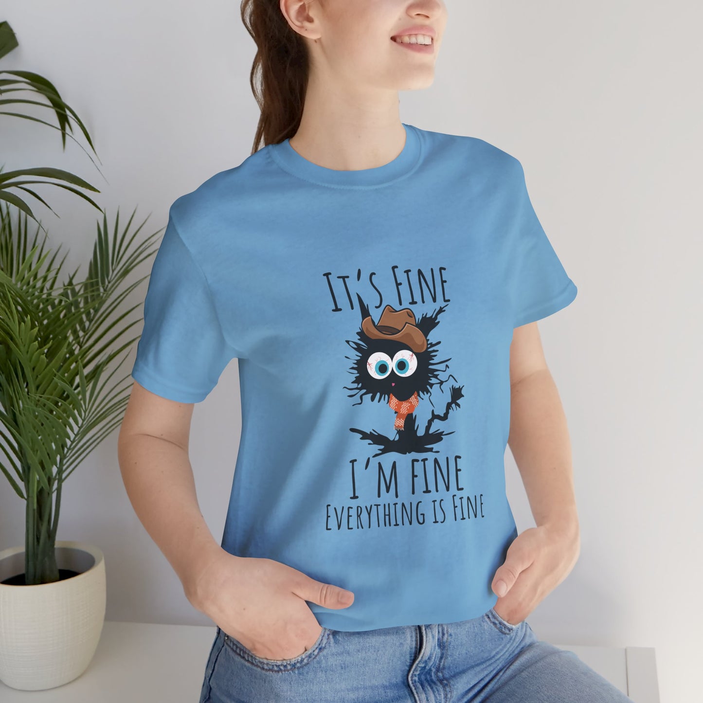 Everything Is Fine Meowdy T-Shirt - furevermama