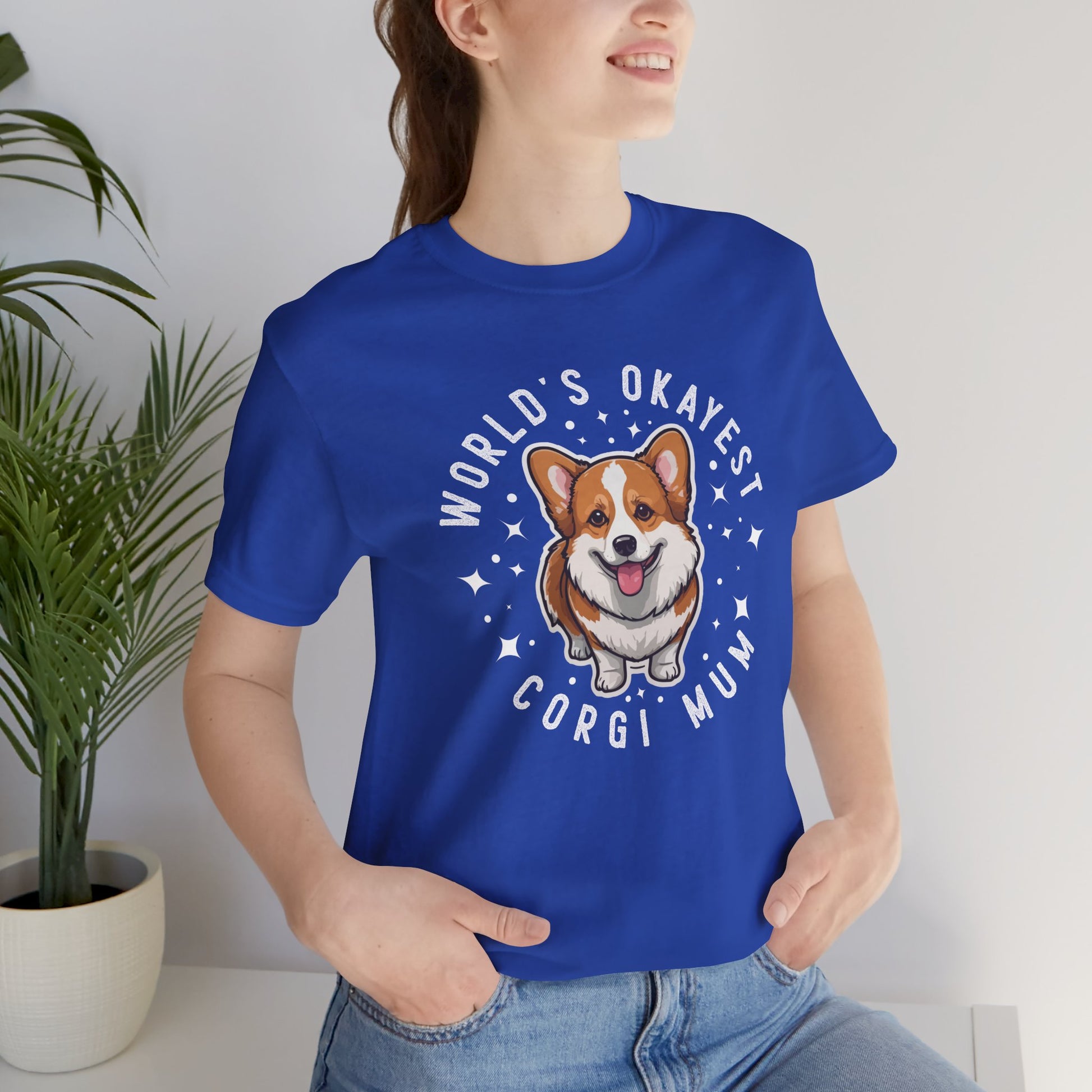 World's Okayest Corgi Mum Unisex T-Shirt - furevermama