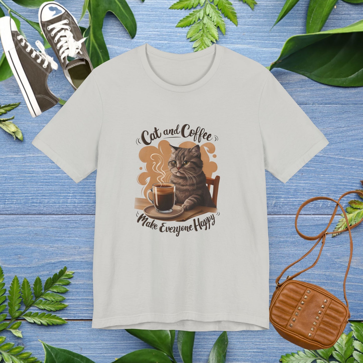 Cat and Coffee T-Shirt - furevermama