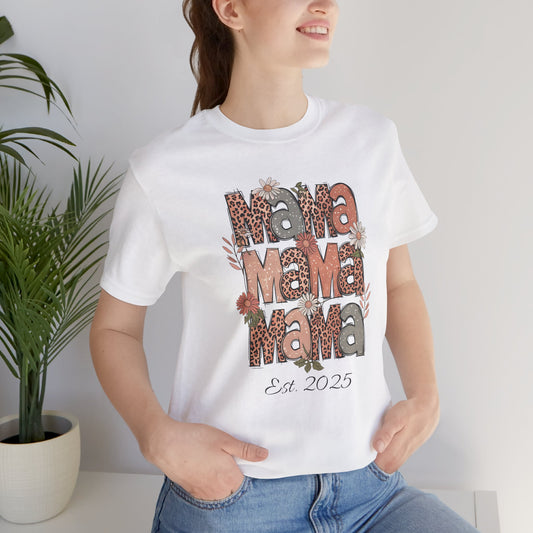 MaMa T-Shirt - Animal Skin Pattern - White