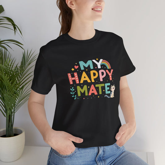 My Happy Mate Cat Graphic T-Shirt - furevermama