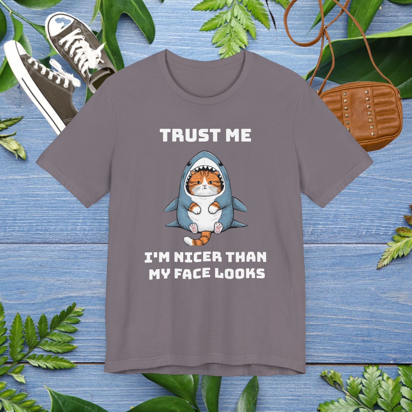 Cat in Shark Costume Unisex T-Shirt - furevermama