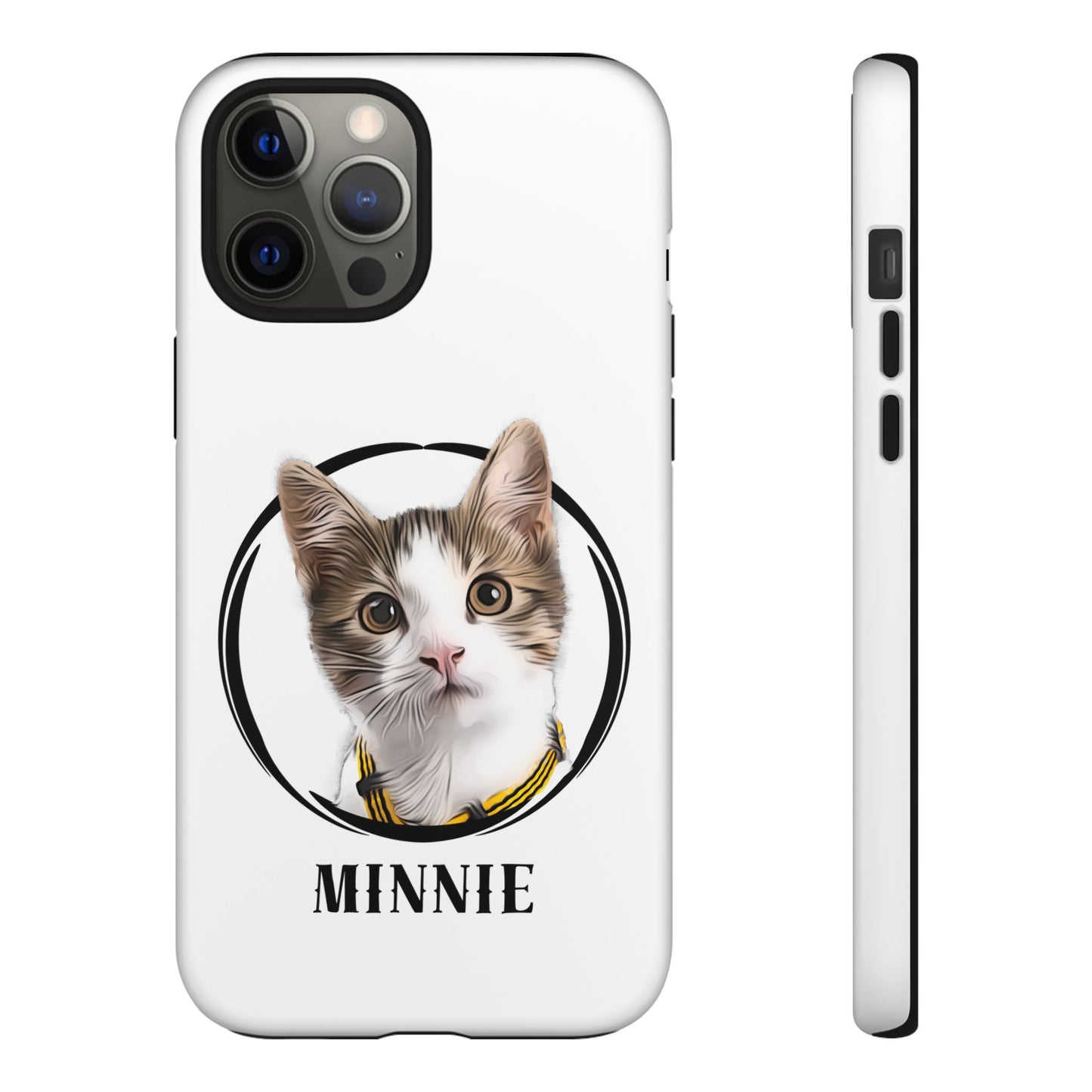 Custom Pet Portrait In Circle Phone Case - furevermama
