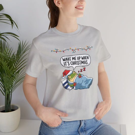 Wake Me Up When It's Christmas, Froggy Jersey T-Shirt - furevermama