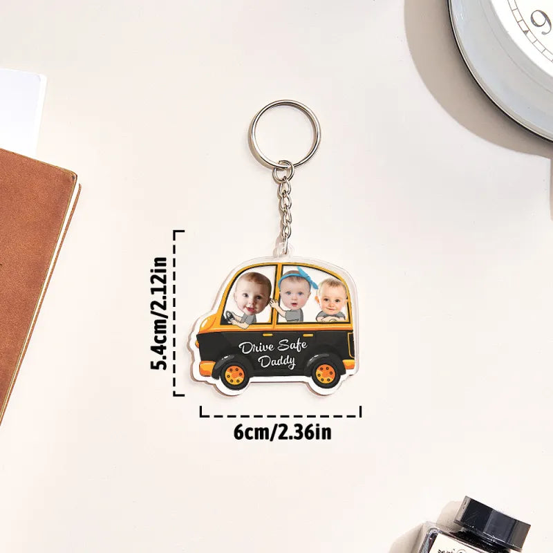 Custom Car Style Keychain Gifts for Dad - furevermama