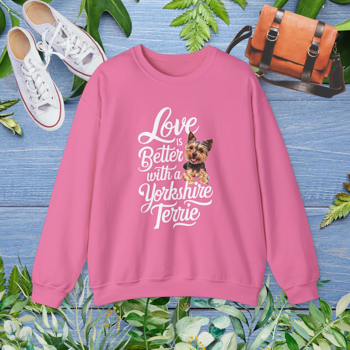 Life Is Better With A Terrie Yorkshire Unisex Sweatshirt - furevermama