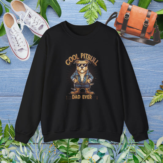 Cool Pitbull Dad Sweatshirt - furevermama