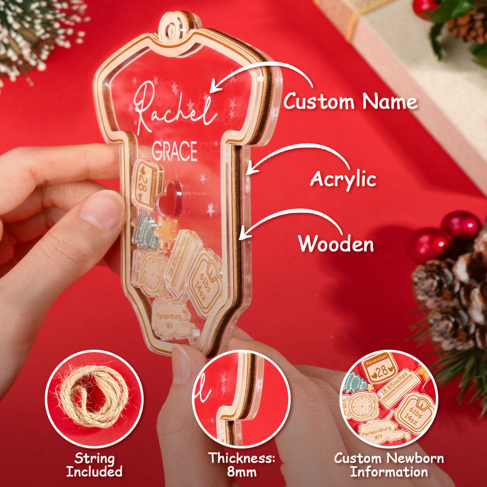 Shake Shake Baby's First Christmas 4D Ornament (For USA) - furevermama