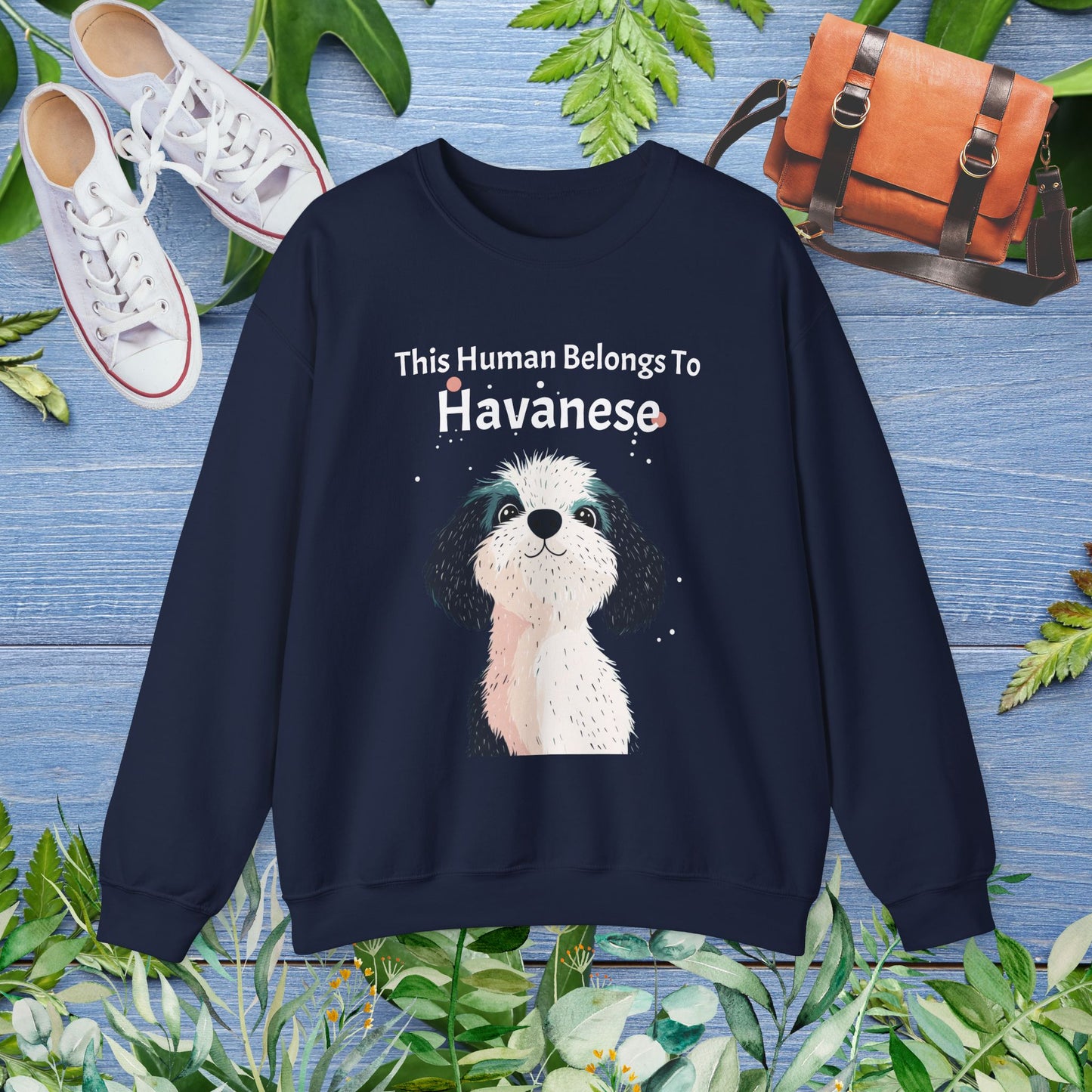 This Human Belongs To Havanese Unisex Sweatshirt - furevermama