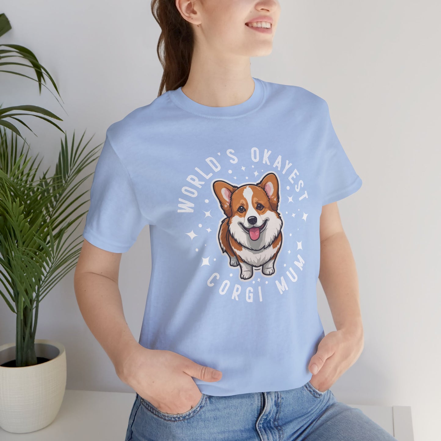 World's Okayest Corgi Mum Unisex T-Shirt - furevermama