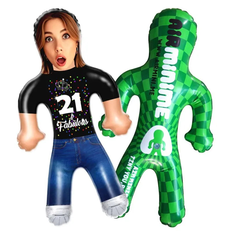 Custom Face 21th Birthday Inflatable Balloon - furevermama