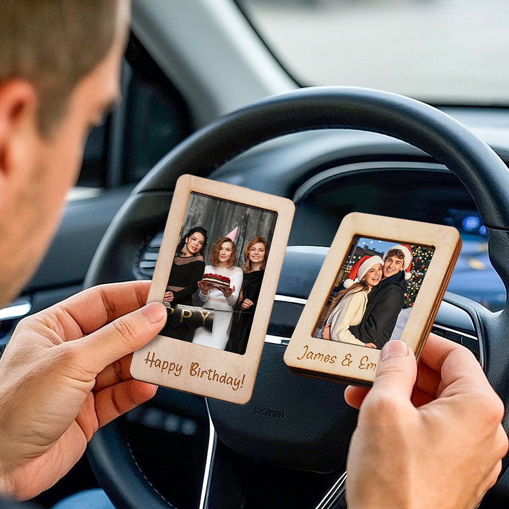 Personalized Photo Frame Car Sun Visor Clip