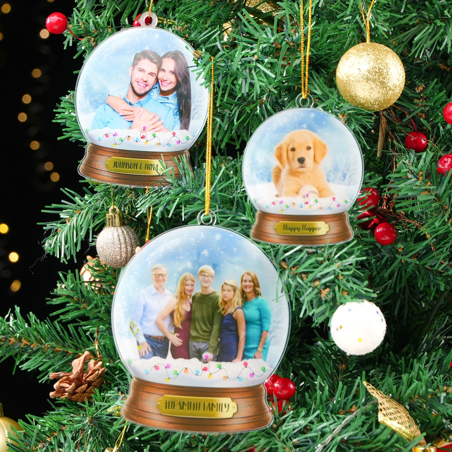 Custom Crystal Ball Shaped Acrylic Ornament – Perfect Christmas Gift