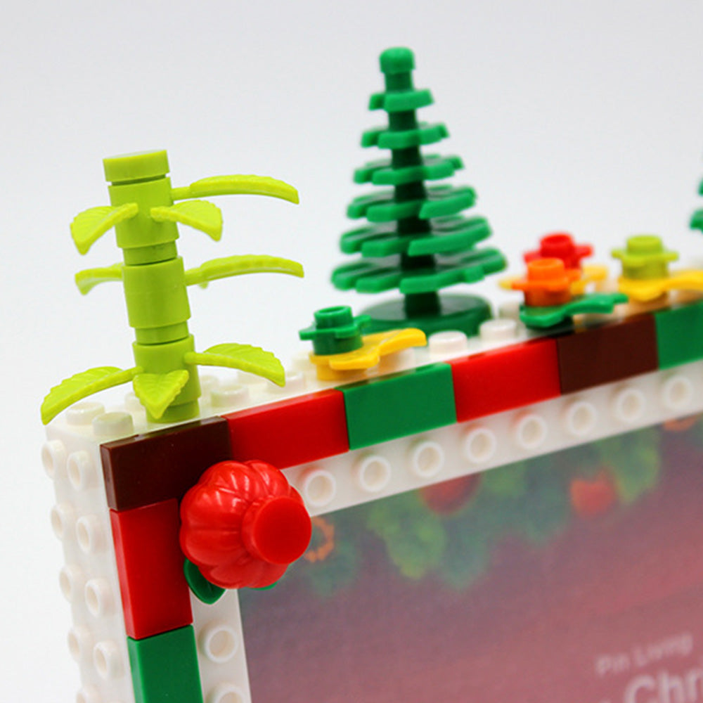 Custom Christmas Building Blocks Photo Frame
