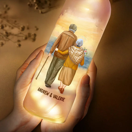 Couple To My Wife Our Home Ain't No Castle - Personalized Bottle Light - furevermama