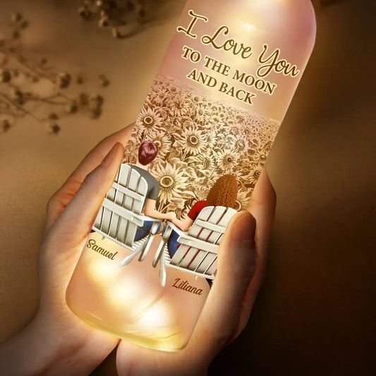 Back Sitting Couple You And Me We Got This - Personalized Bottle Light - furevermama