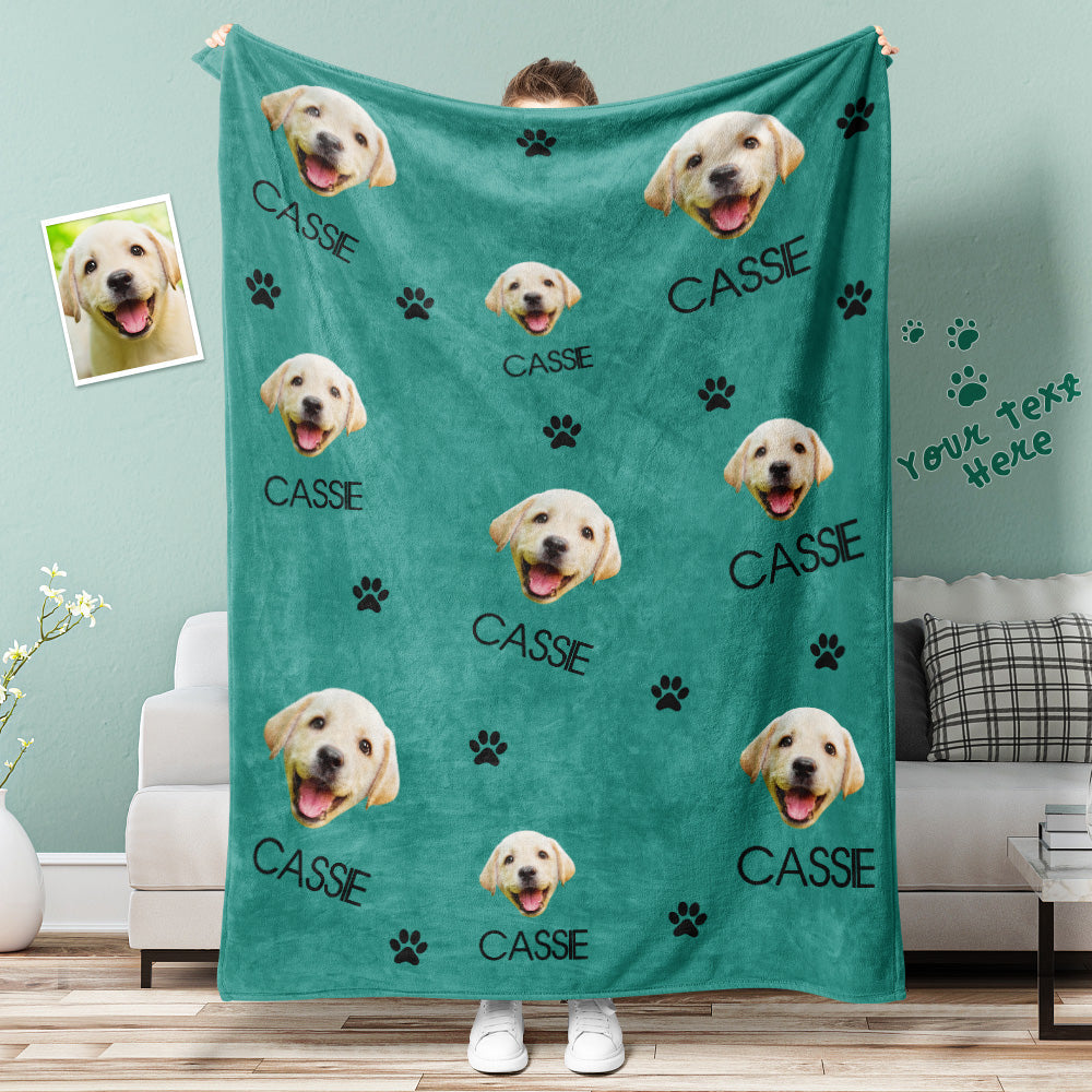 Sweet Dream With Your Dog Blanket - Custom Dog Face Blanket - Dog Lover Gift - furevermama