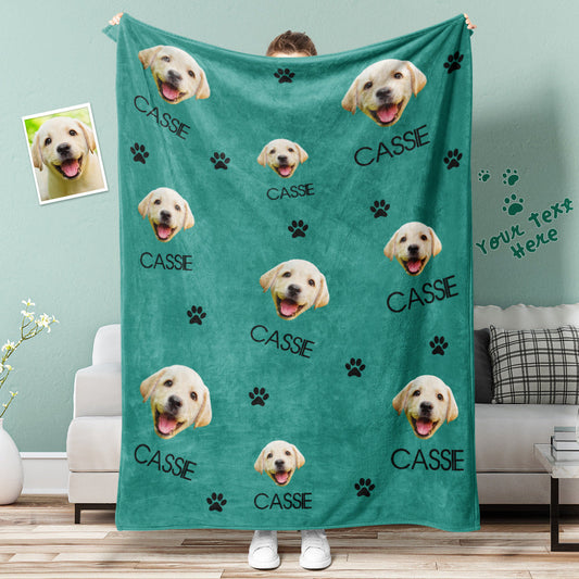 Sweet Dream With Your Dog Blanket - Custom Dog Face Blanket - Dog Lover Gift - furevermama