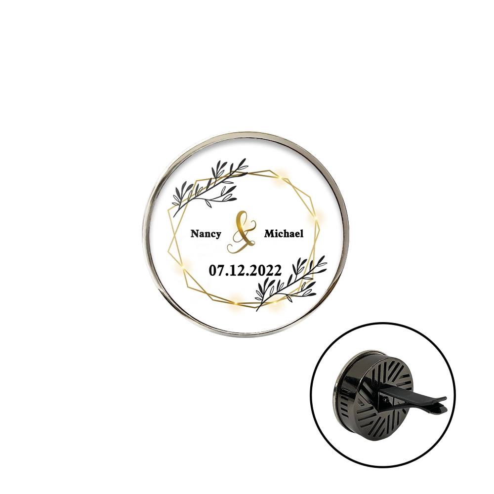 Custom Car Aromatherapy Essential Oil Diffuser Car Air Freshener Vent Clip - Gift For Him Her - Valentine's Day Birthday Gift