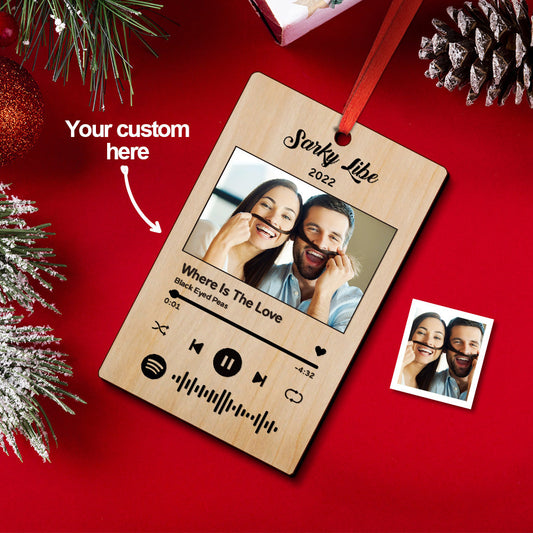 Custom Spotify Christmas Ornament Unique Gift for Christmas - furevermama