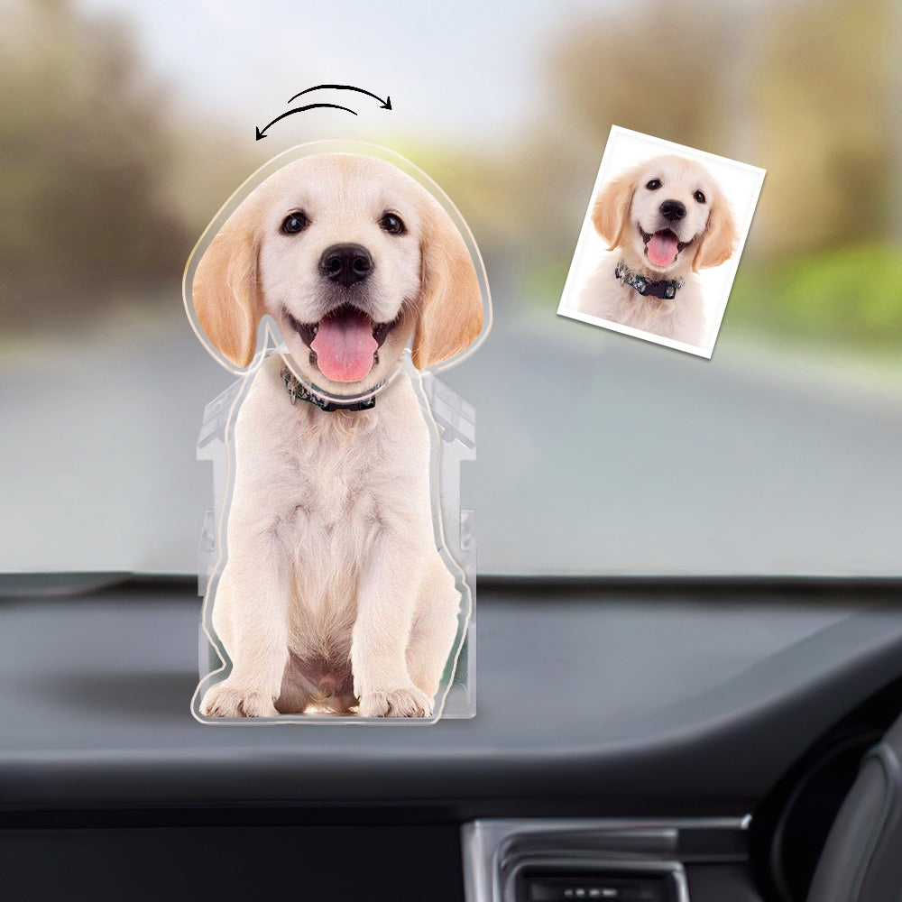 Custom Photo Automatic Shaking Head Car Or Home Desktop Decoration