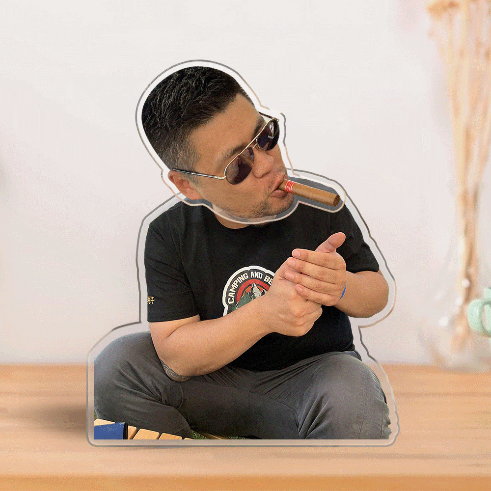 Custom Photo Automatic Shaking Head Car Or Home Desktop Decoration