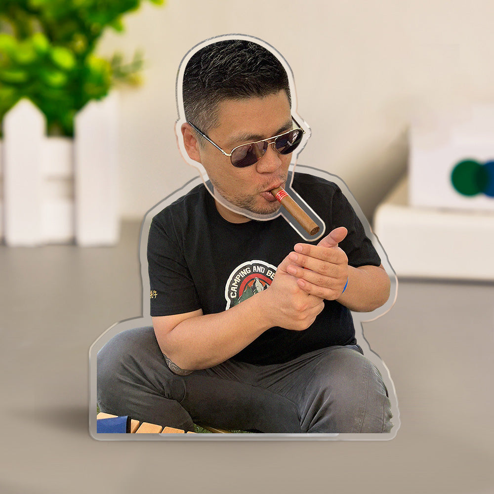 Custom Photo Automatic Shaking Head Car Or Home Desktop Decoration