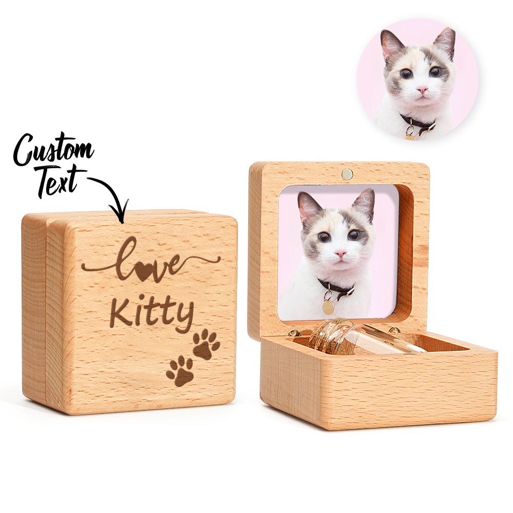 Loss of Pet Memorial Wooden Keepsake Box - Gift for Pet Owner - furevermama