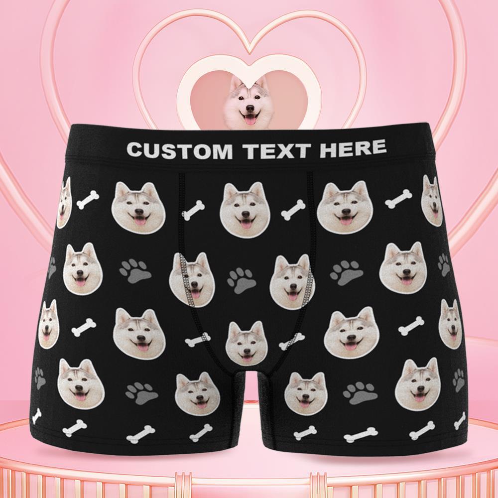 Custom Dog Face Boxers Personalized Men's Underwear - furevermama
