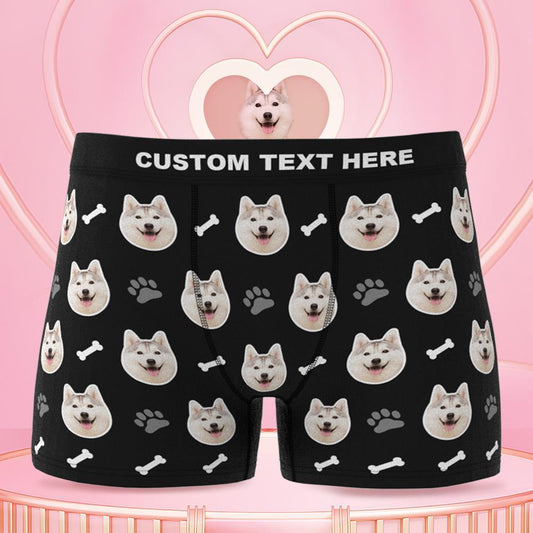 Custom Dog Face Boxers Personalized Men's Underwear - furevermama