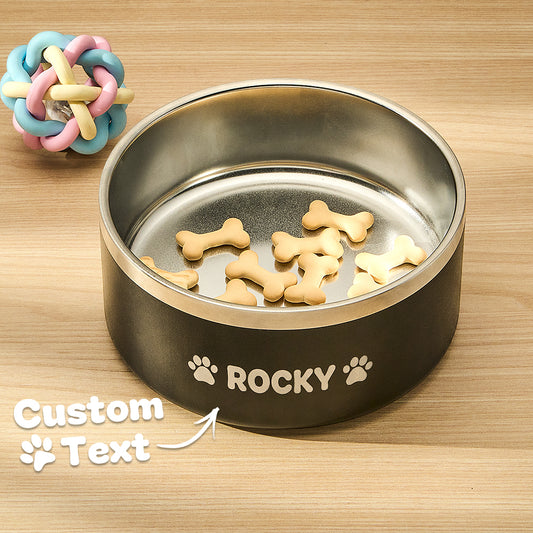 Personalized Name Pet Non-slip Feeding Bowl - furevermama