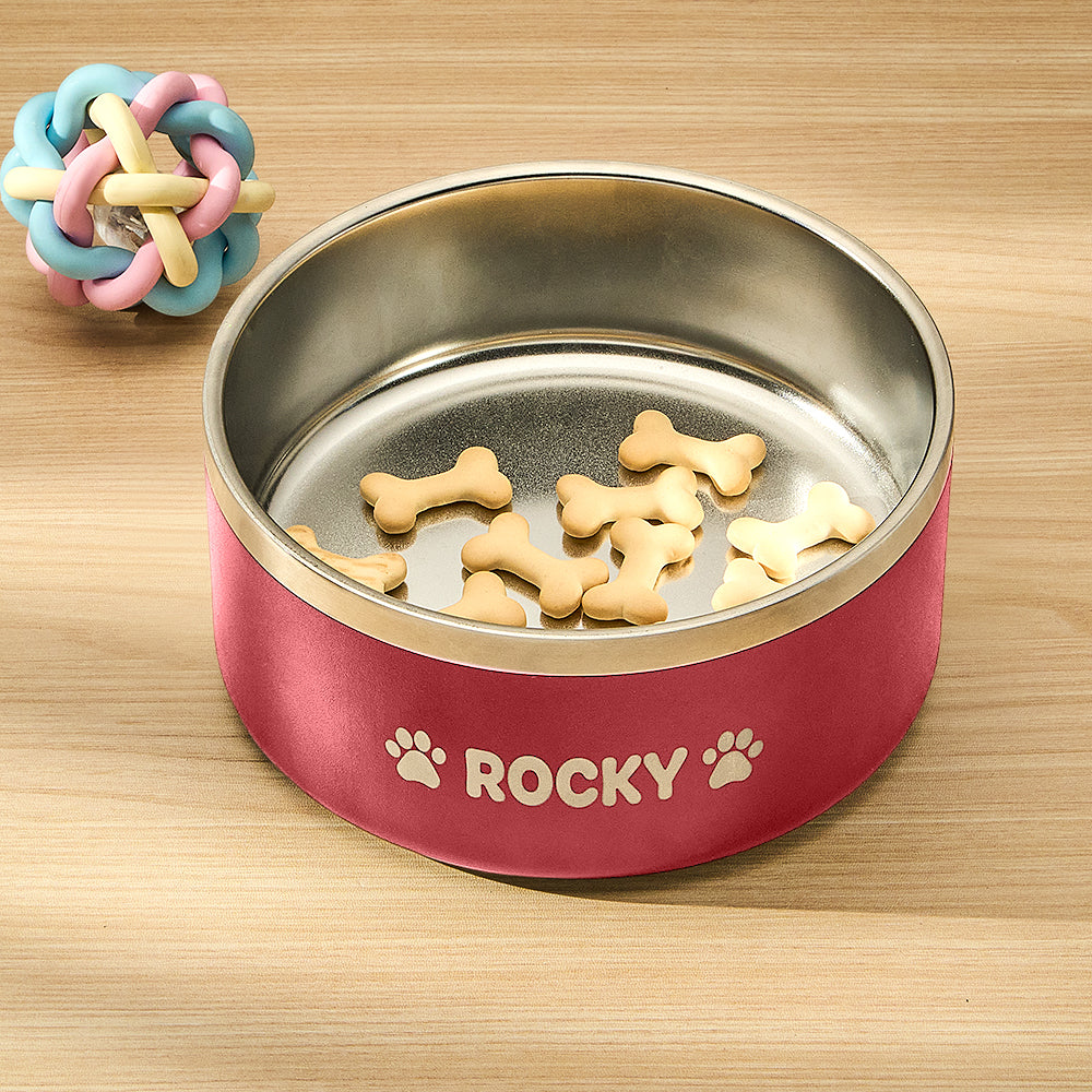 Personalized Name Pet Non-slip Feeding Bowl - furevermama