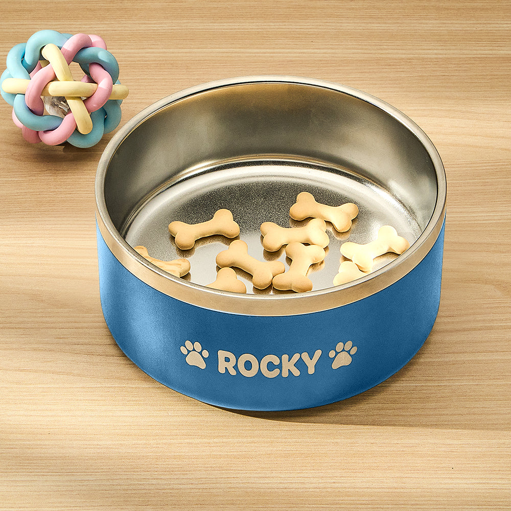 Personalized Name Pet Non-slip Feeding Bowl - furevermama