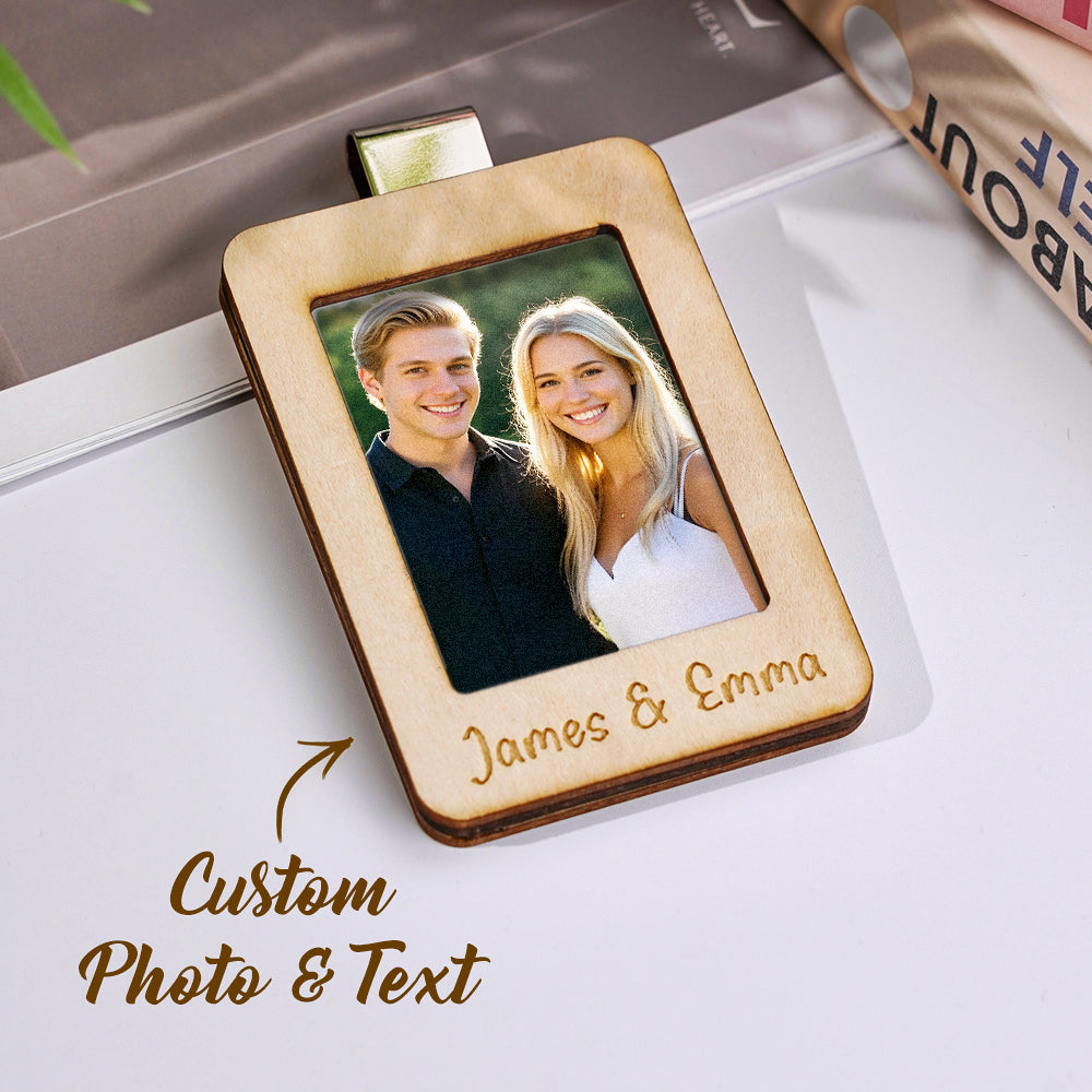 Personalized Photo Frame Car Sun Visor Clip
