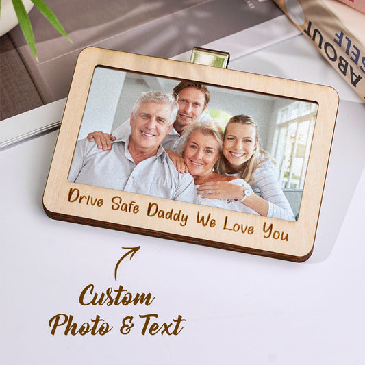 Personalized Photo Frame Car Sun Visor Clip