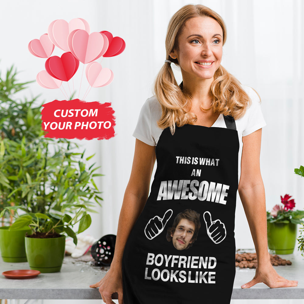 Custom Face Apron Personalized Boyfriend Funny Apron - furevermama
