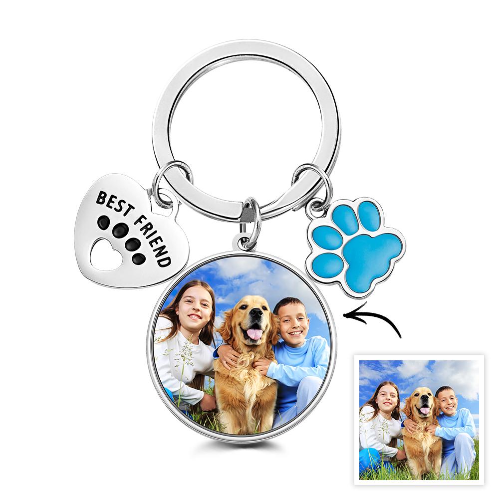 Custom Photo Keychain For Pet Lover Dog Cat Lover - furevermama