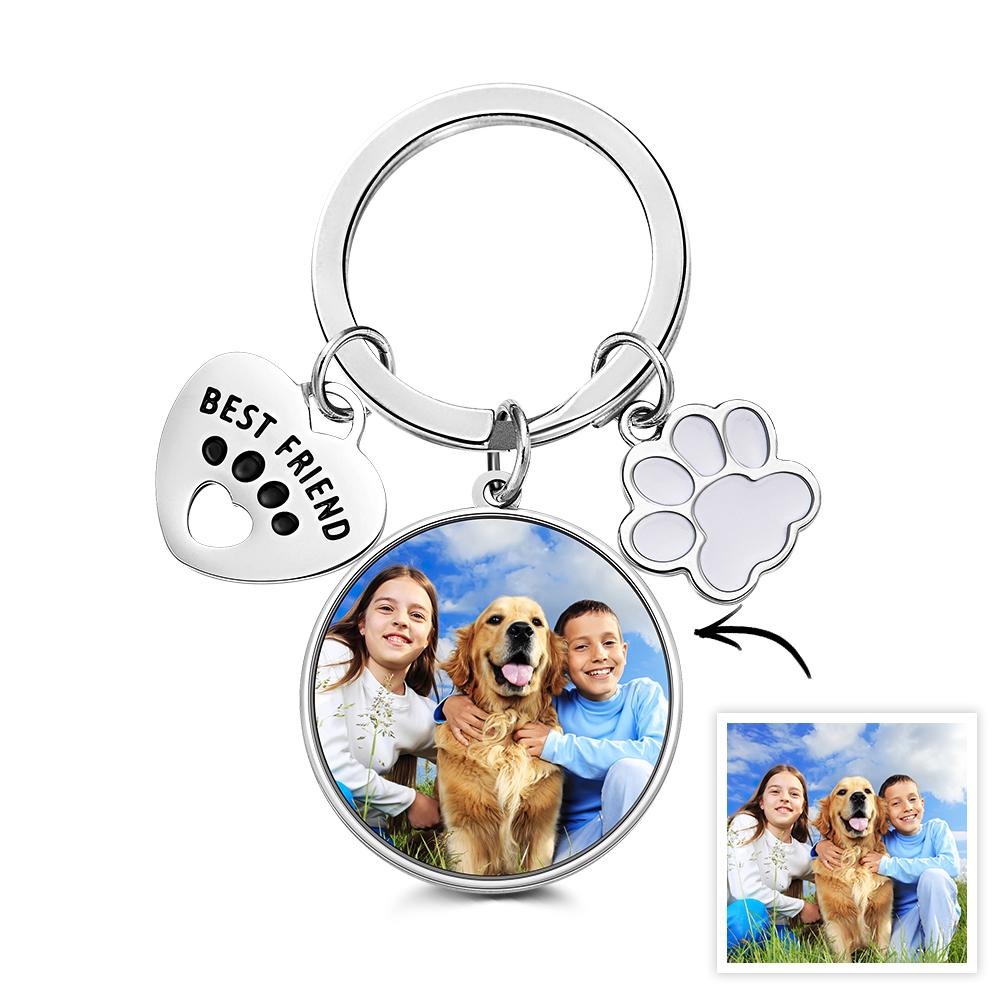 Custom Photo Keychain For Pet Lover Dog Cat Lover - furevermama
