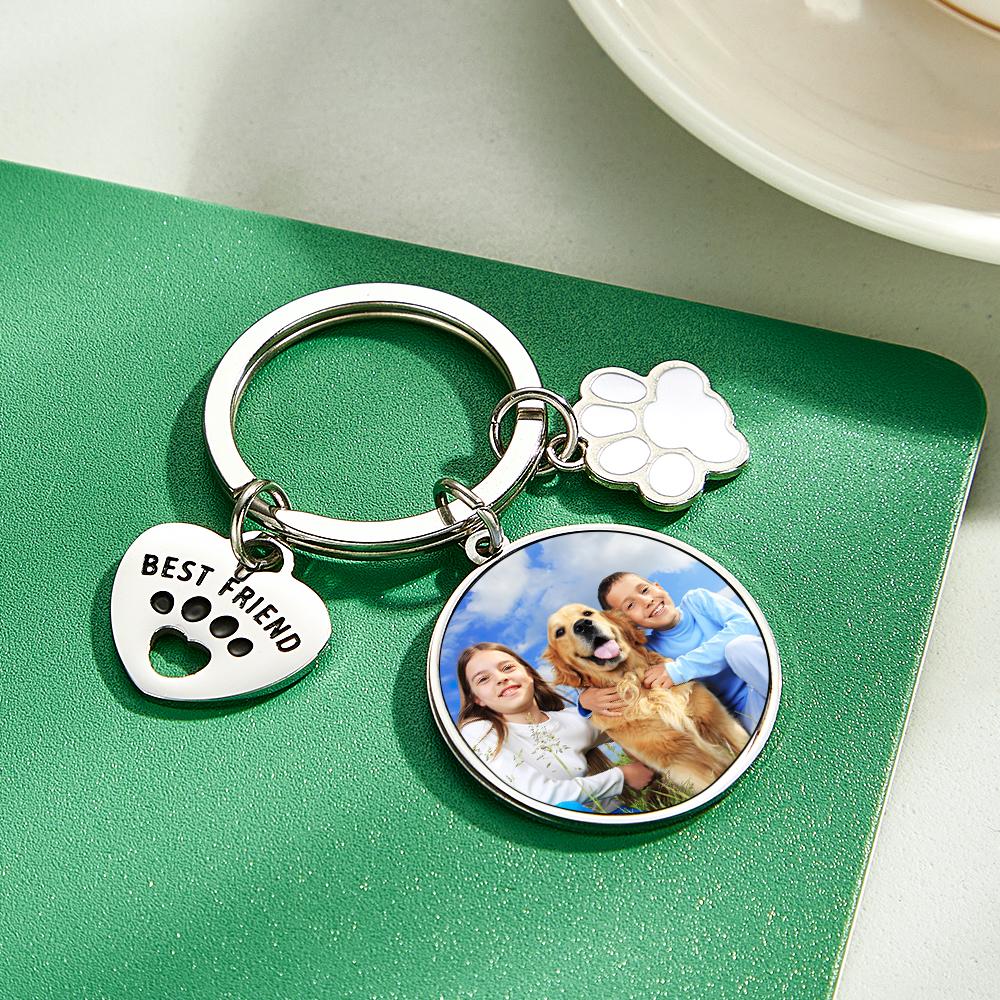 Custom Photo Keychain For Pet Lover Dog Cat Lover - furevermama