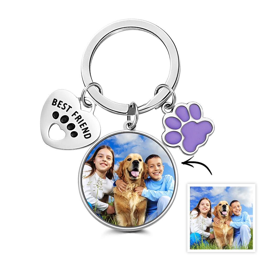 Custom Photo Keychain For Pet Lover Dog Cat Lover - furevermama