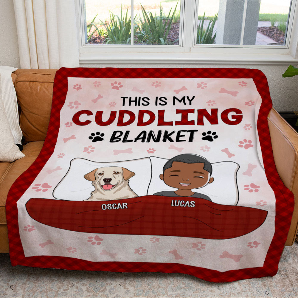 Personalized Dog / Cat Clipart Fleece Blanket - Loving Gift For Pet Lover - furevermama