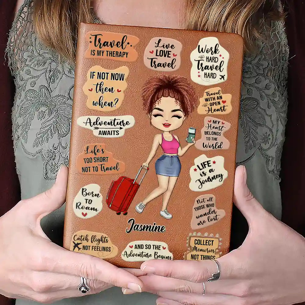Personalized Leather Journal - For Travel Lovers - furevermama