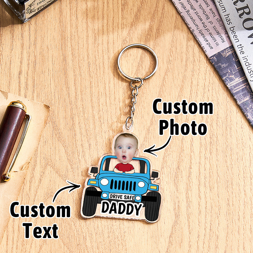 Custom Car Style Keychain Gifts for Dad - furevermama